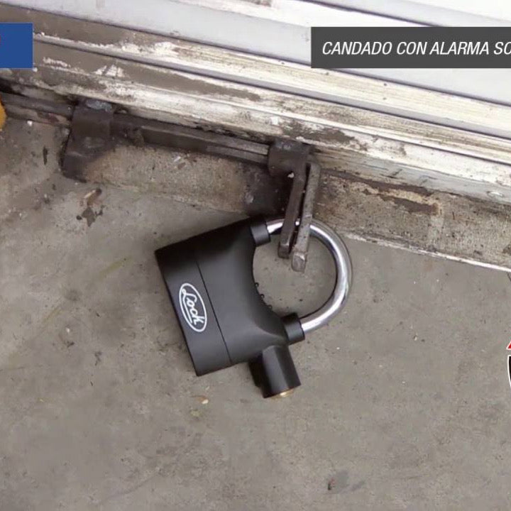 CANDADO CON ALARMA PARA MOTO.