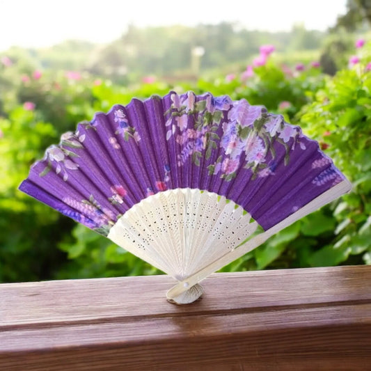 ABANICO DE MANO EN MADERA