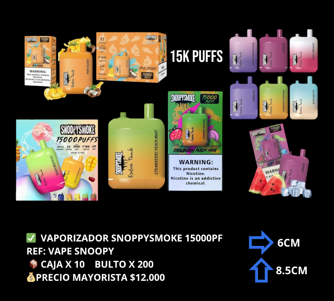 DISPOSITIVO SNOOPY SMOKE 15KP