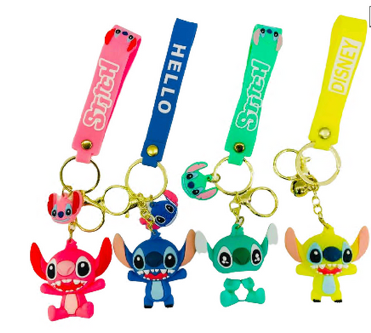 LLAVERO GOMA STICH 2