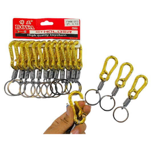 LLAVERO METALICO DORADO