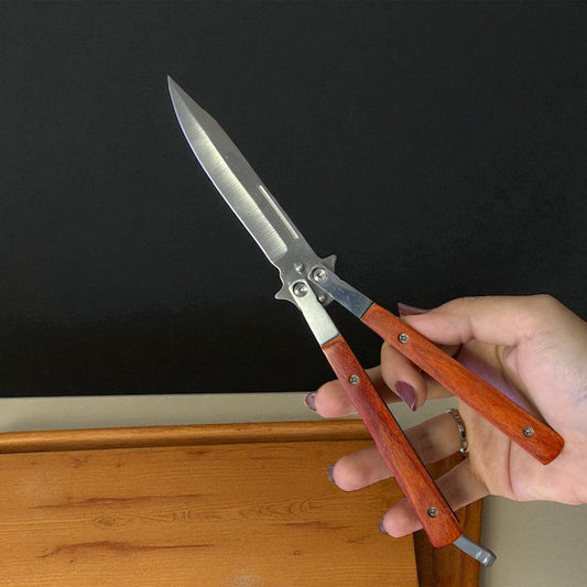 Navaja Mariposa Madera