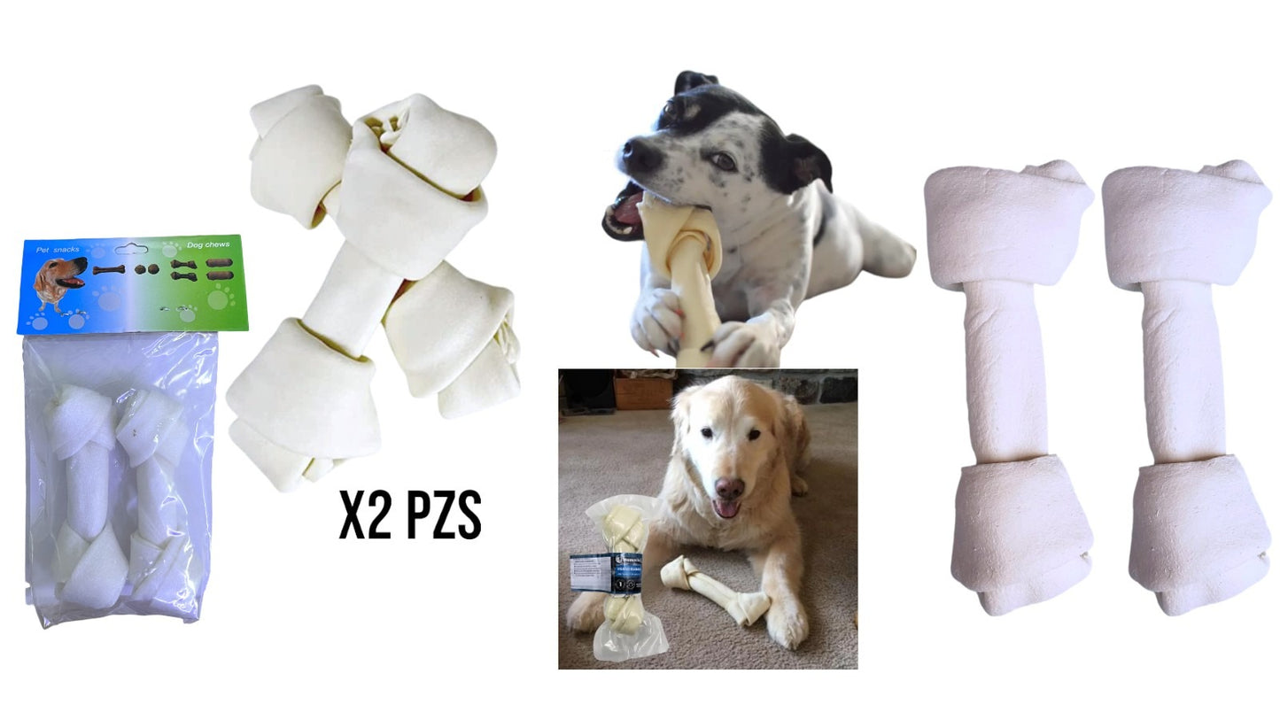 MASCOTA SET HUESOS MASTICABLE X2