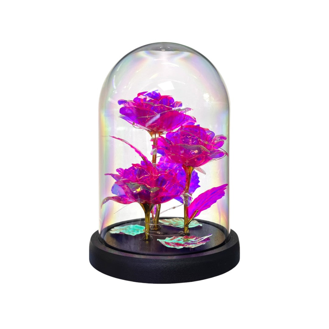 FLOR ARTIFICIAL CON LUZ (15X11CM)