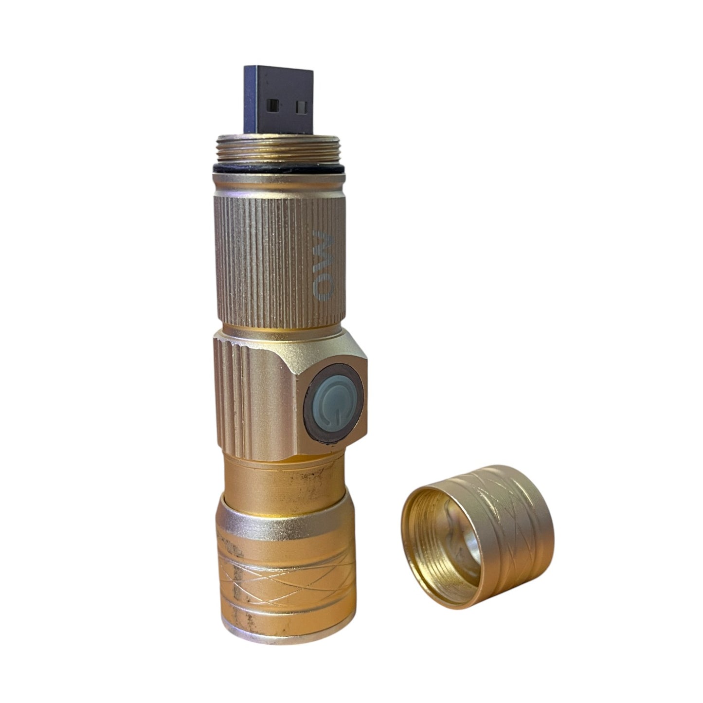 LINTERNA USB DORADA
