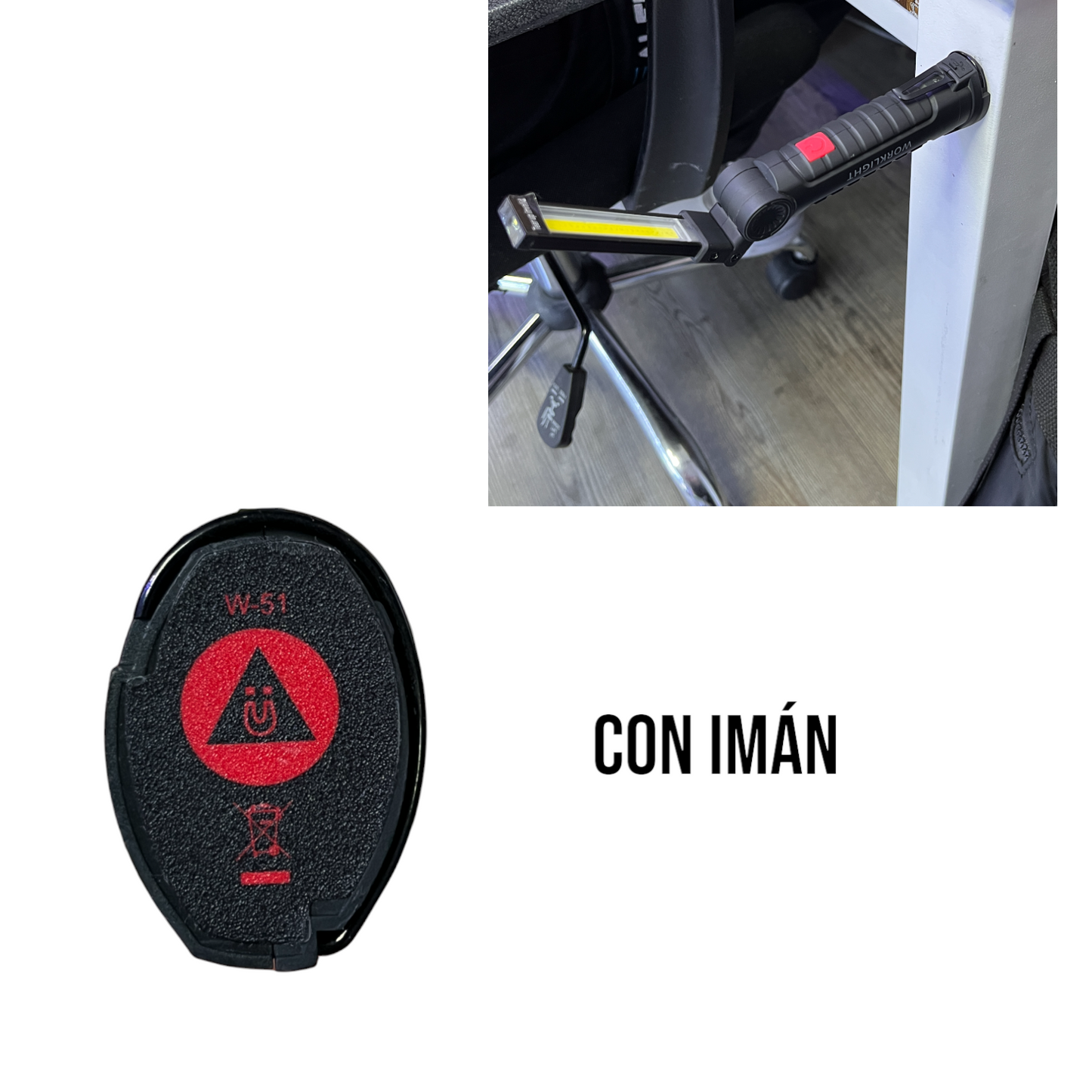 LINTERNA CON IMAN