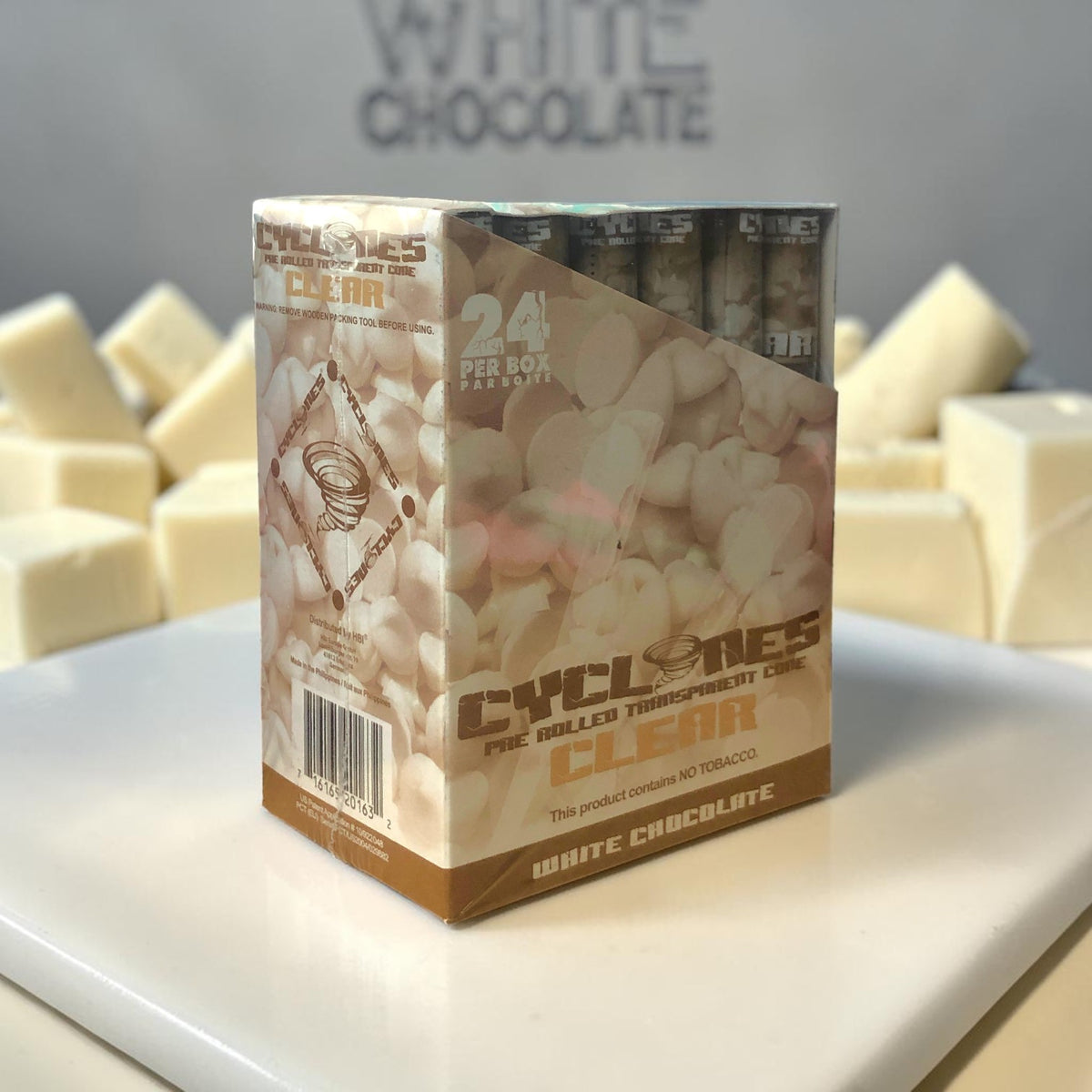 PAPEL CYCLONES CLEAR WHITE CHOCOLATE