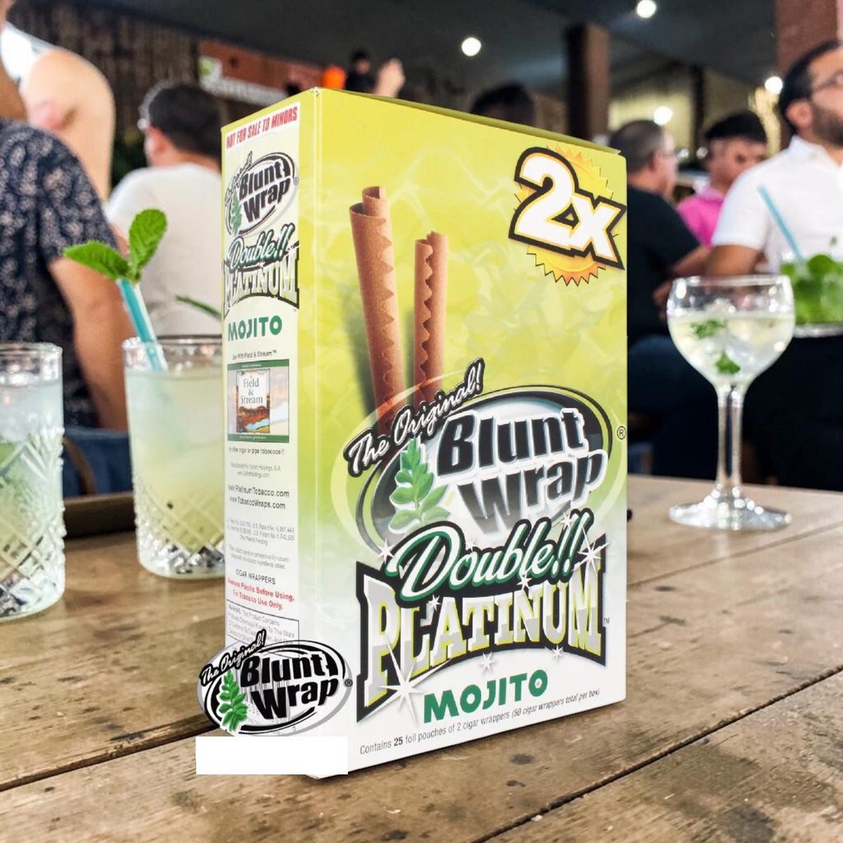 PAPEL BLUNT X 2 WRAP MOJITO