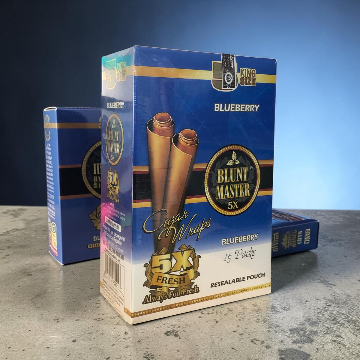 PAPEL BLUNT MASTER X5 KING SIZE BLUEBERRY