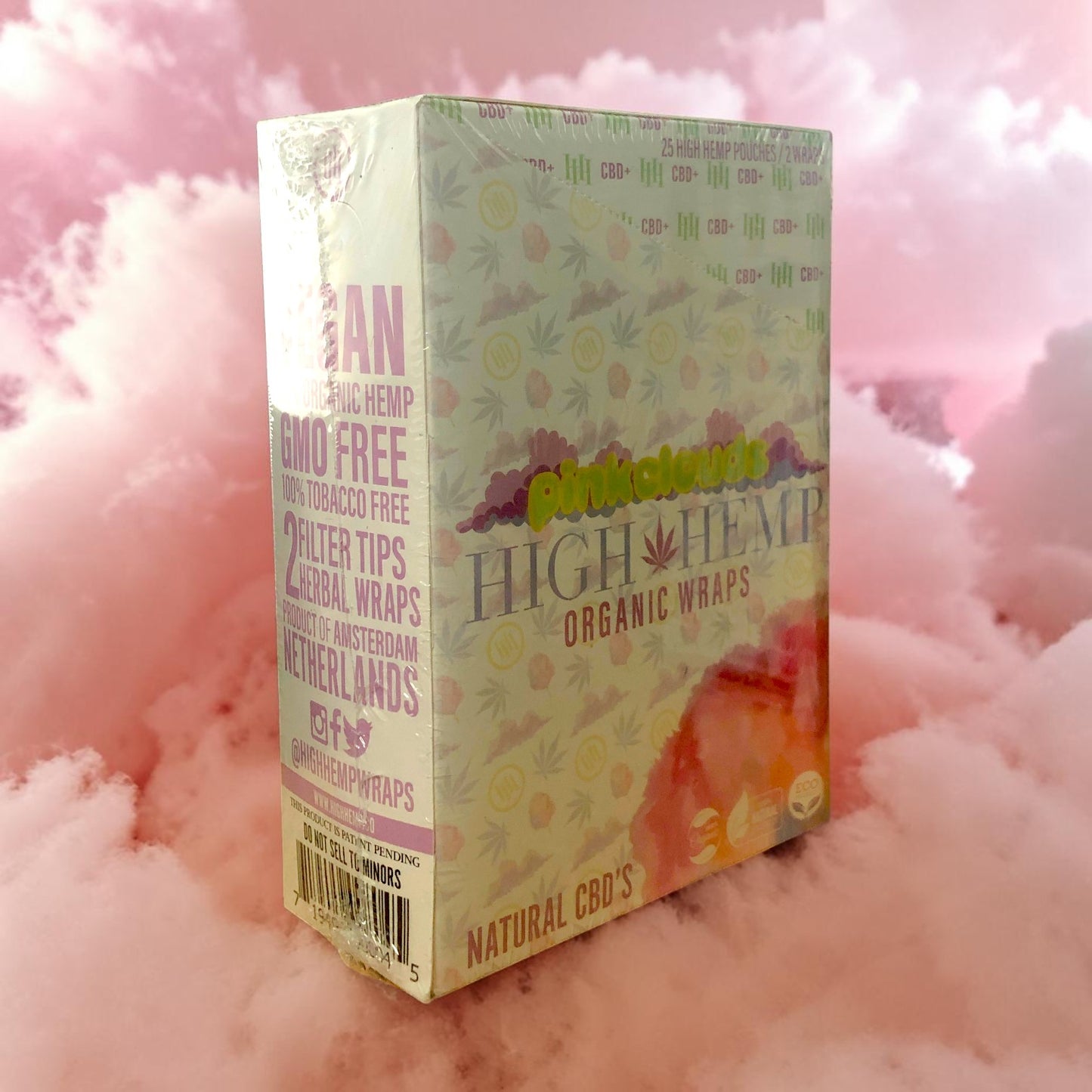 PAPEL BLUNT HIGH HEMP ORG 100% PINK CLOUDS