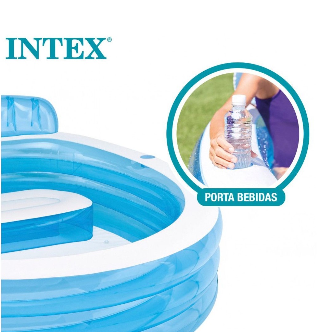 INTEX PISCINA REDONDA CON ESPALDAR