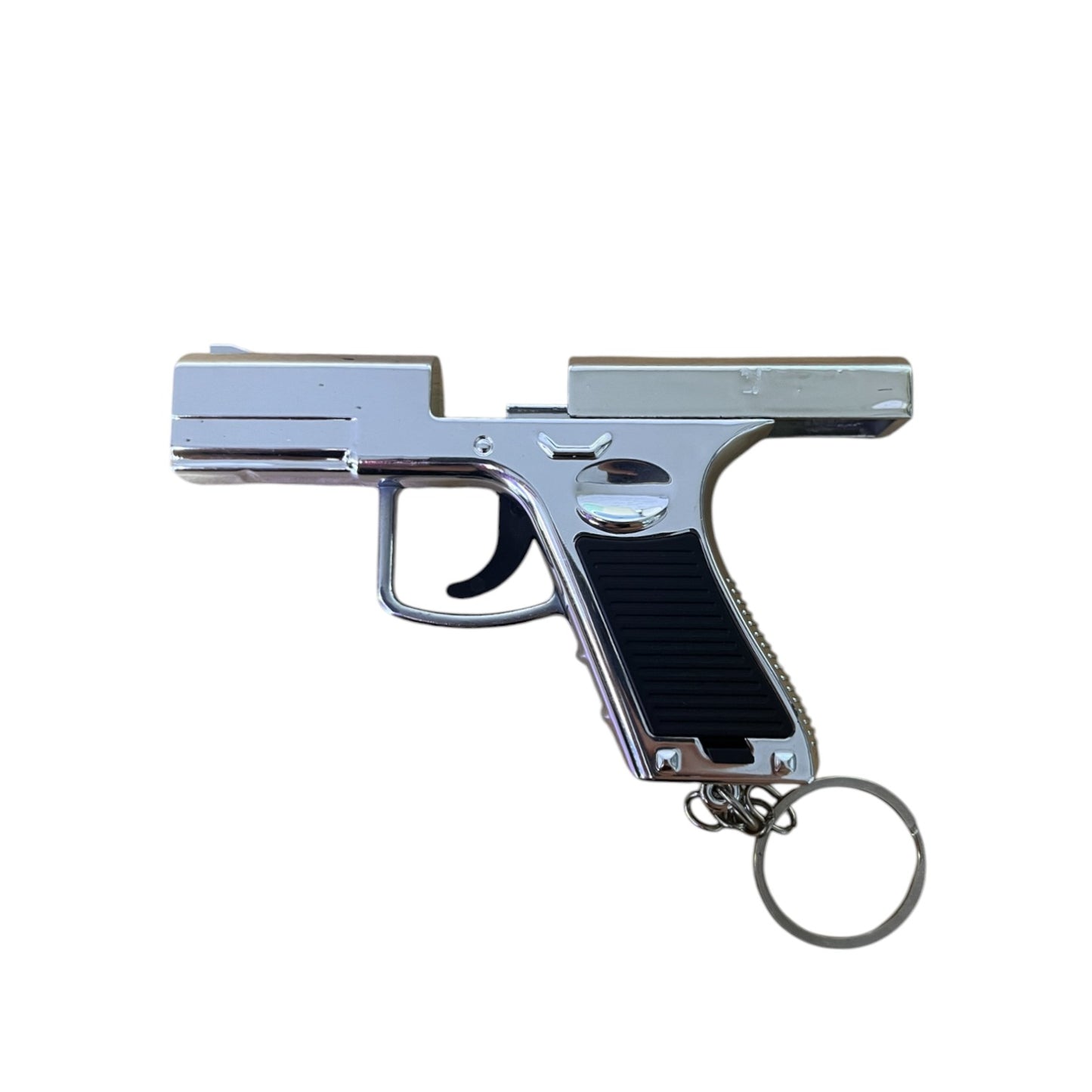 LLAVERO PISTOLA CON LUZ LASER