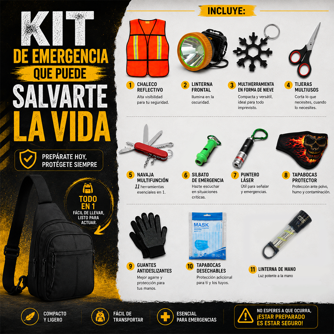 KIT EMERGENCIAS PEQUEÑO CON ENVÍO GRATIS