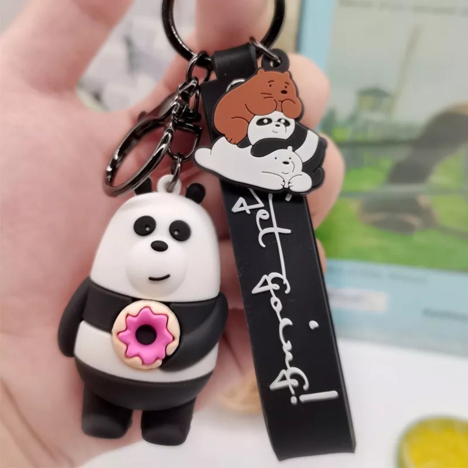 LLAVERO GOMA OSO PANDA