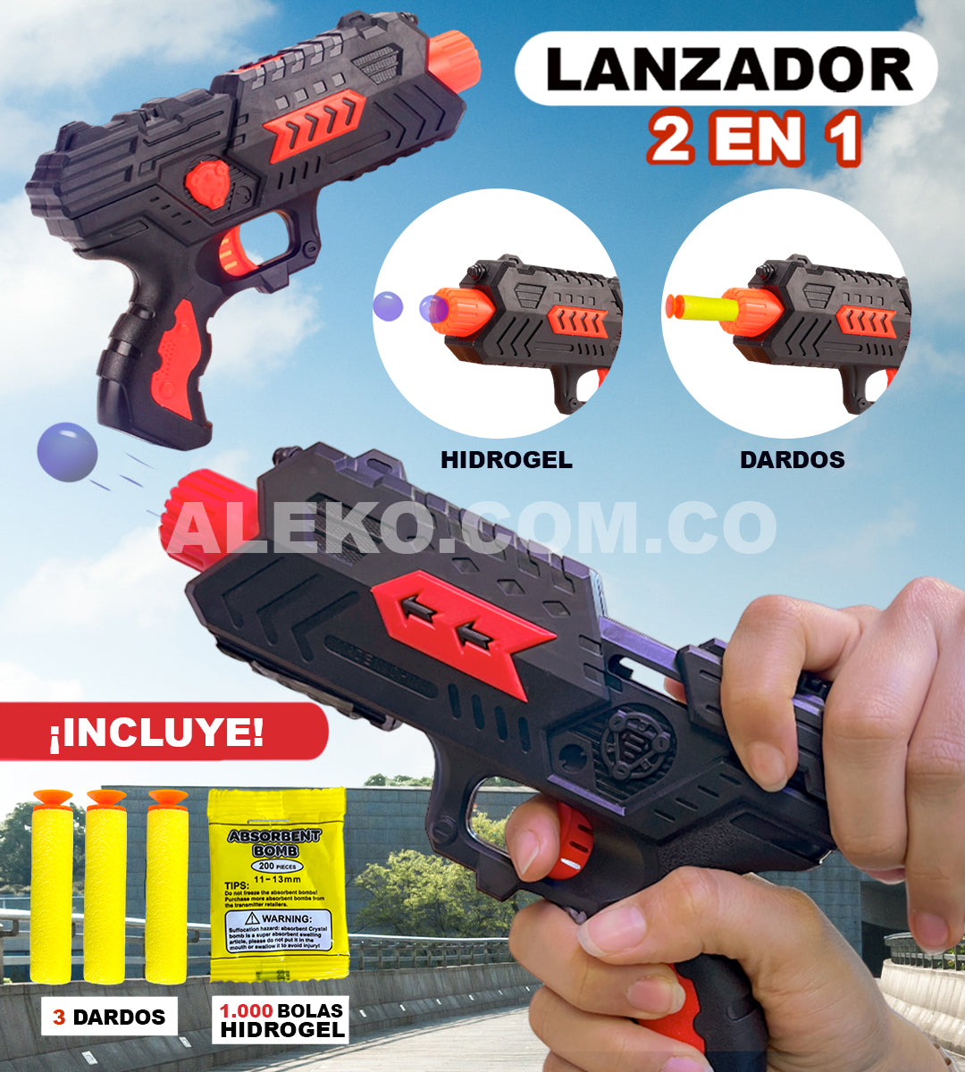 LANZADOR 2 EN 1