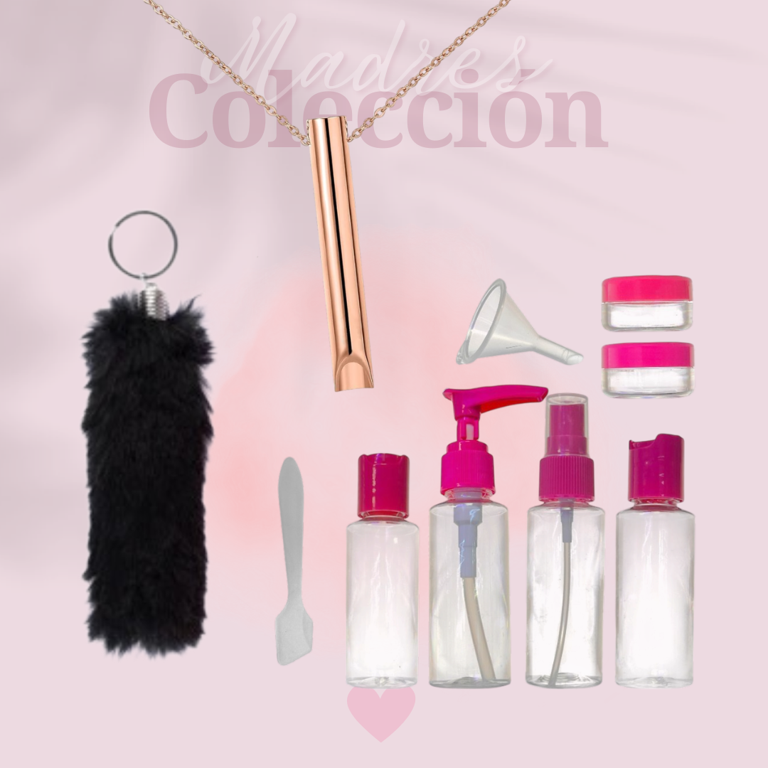 KIT VIAJERO + CADENA ANSIEDAD + LLAVERO PELUCHE