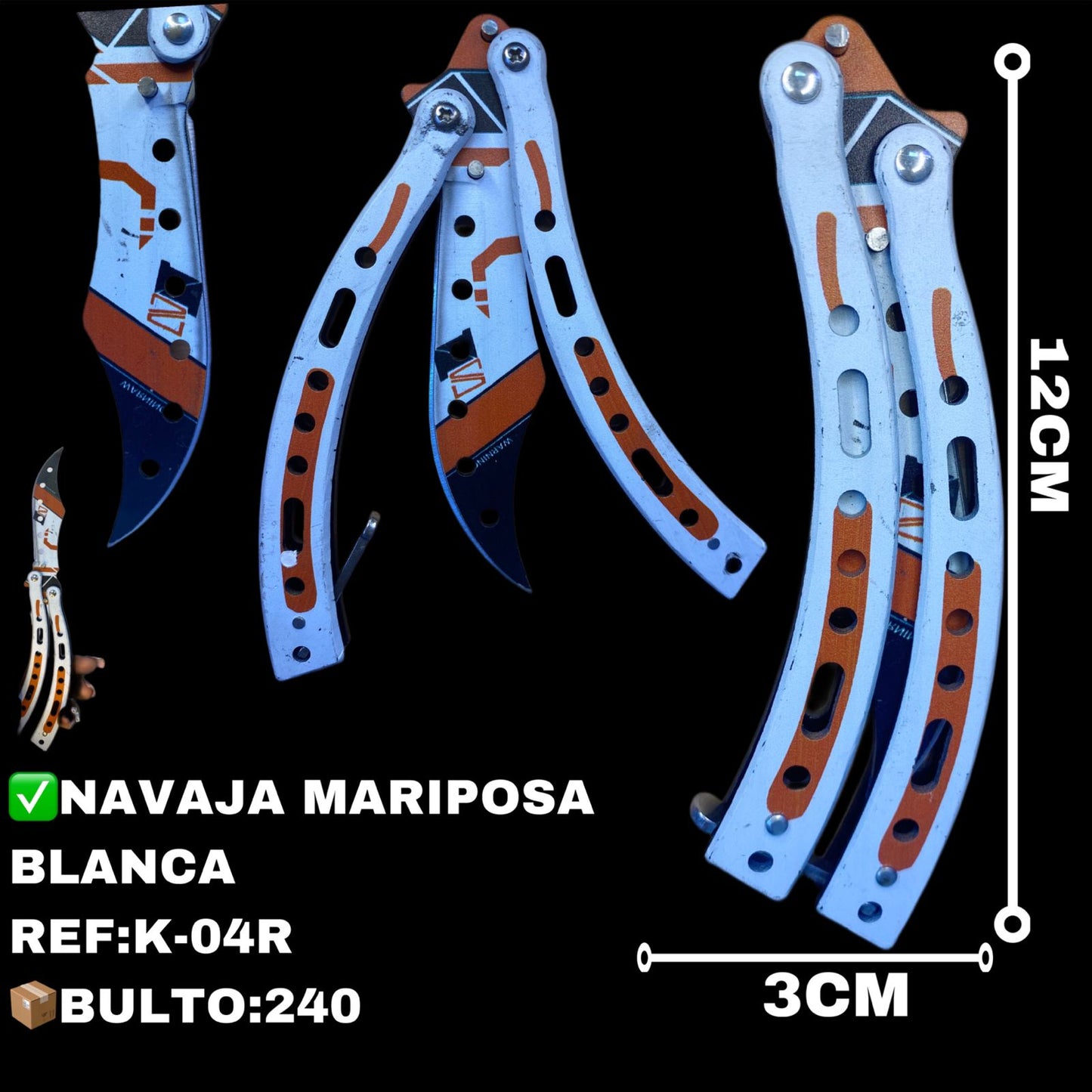 NAVAJA MARIPOSA CURVA