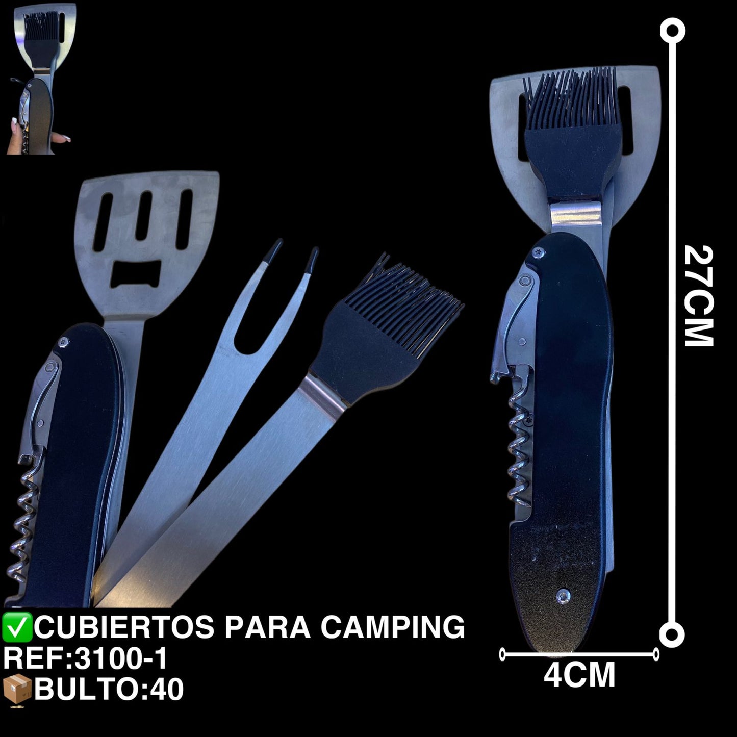 CUBIERTOS PARA CAMPING