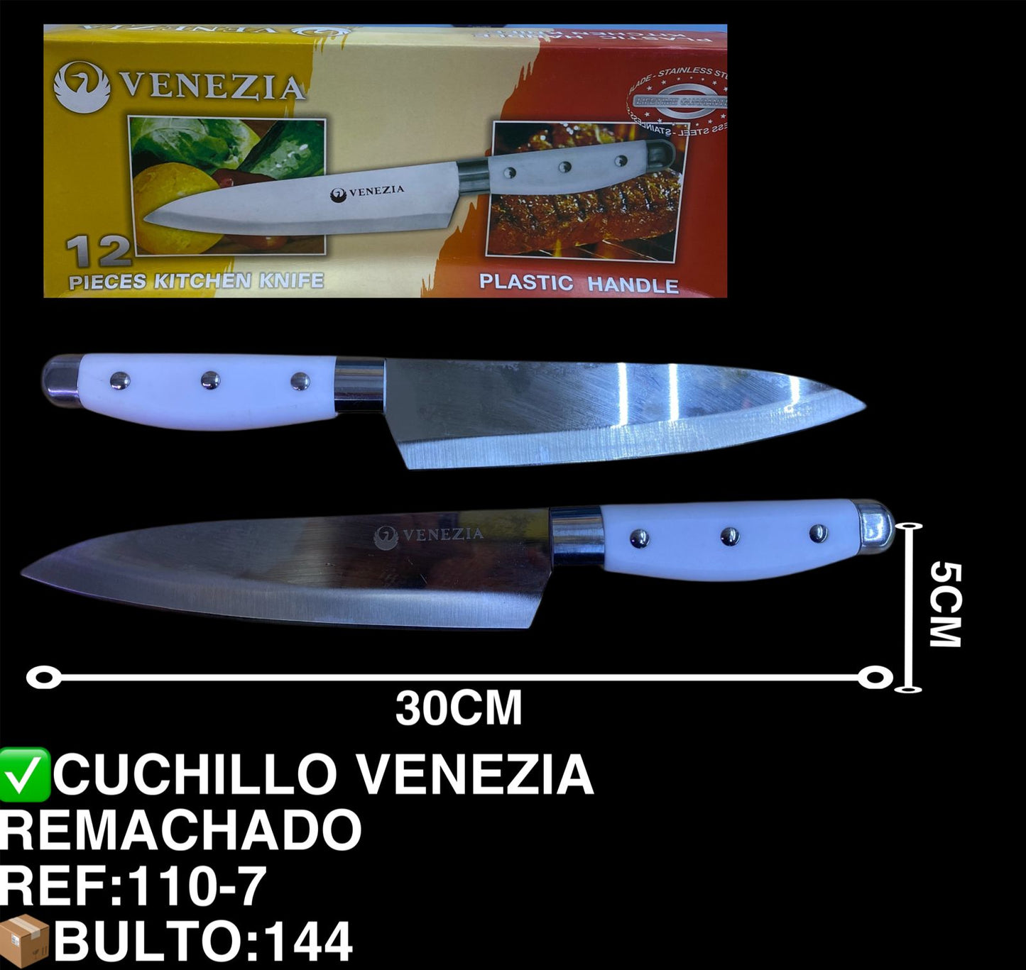 CUCHILLO VENEZIA REMACHADO