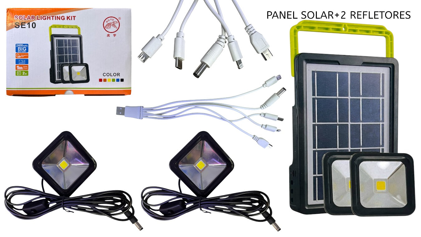 LAMPARA (PANEL SOLAR+2 REFLECTORES)