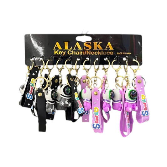 LLAVERO GOMA OSO ASTRONAUTA