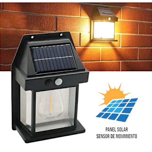 LAMPARA PARED RECARGABLE SOLAR