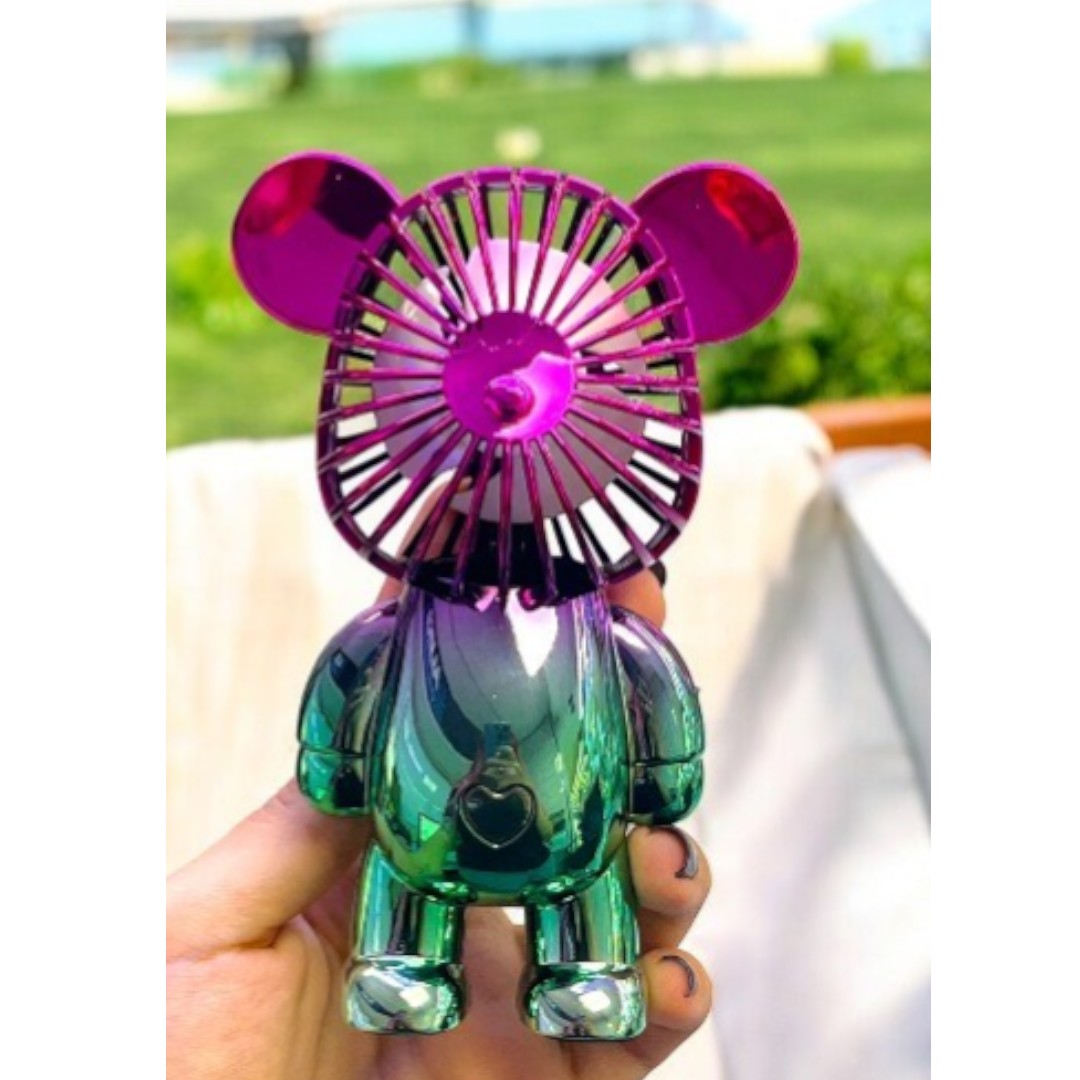 VENTILADOR DE MANO OSO 14CM