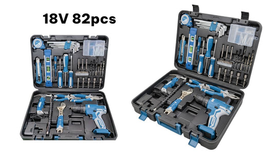 SET HERRAMIENTAS 18V 82PCS