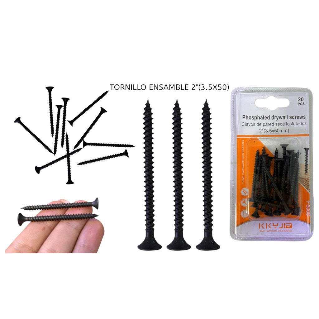 KIT TORNILLO ENSAMBLE 2"(3.5X50) (20)(24)