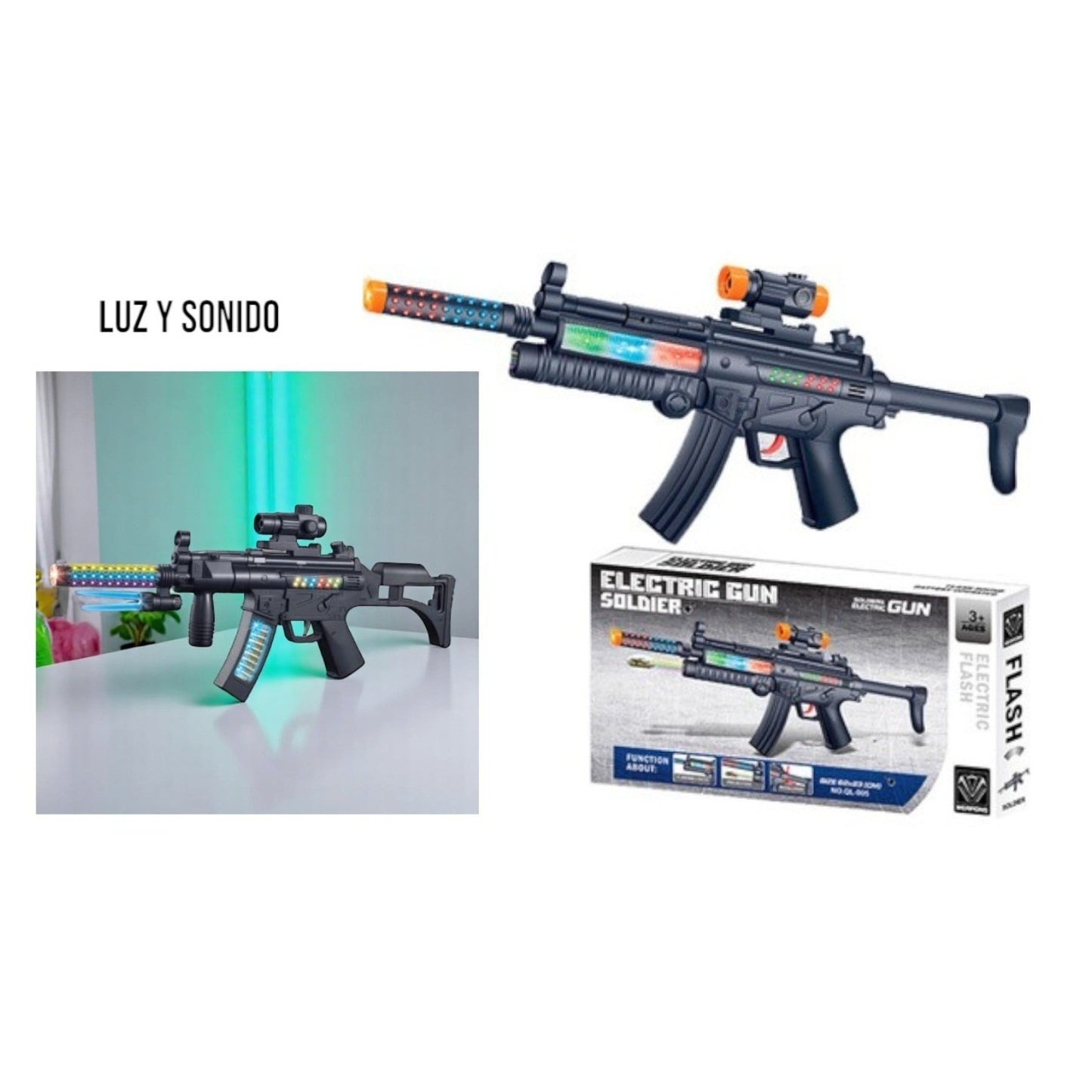 PISTOLA CON SONIDO Y LUZ
