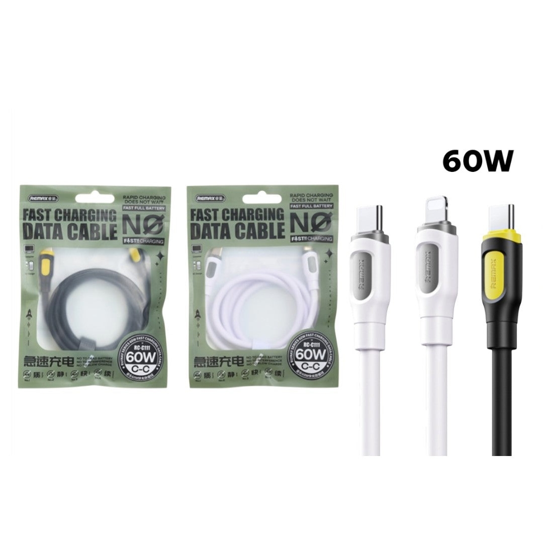 REMAX CABLE CARGA SILICONA 60W