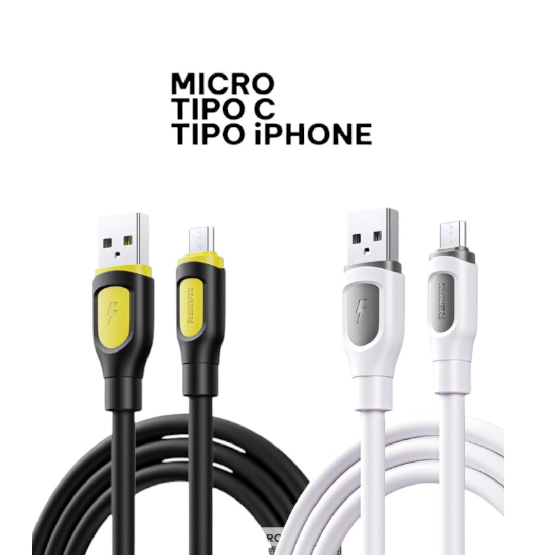 REMAX CABLE CARGA SILICONA 2