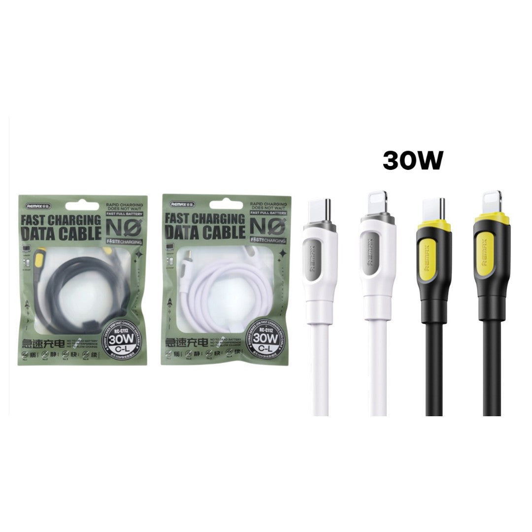 REMAX CABLE CARGA SILICONA 30W