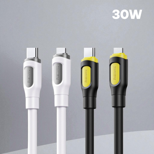 REMAX CABLE CARGA SILICONA 30W
