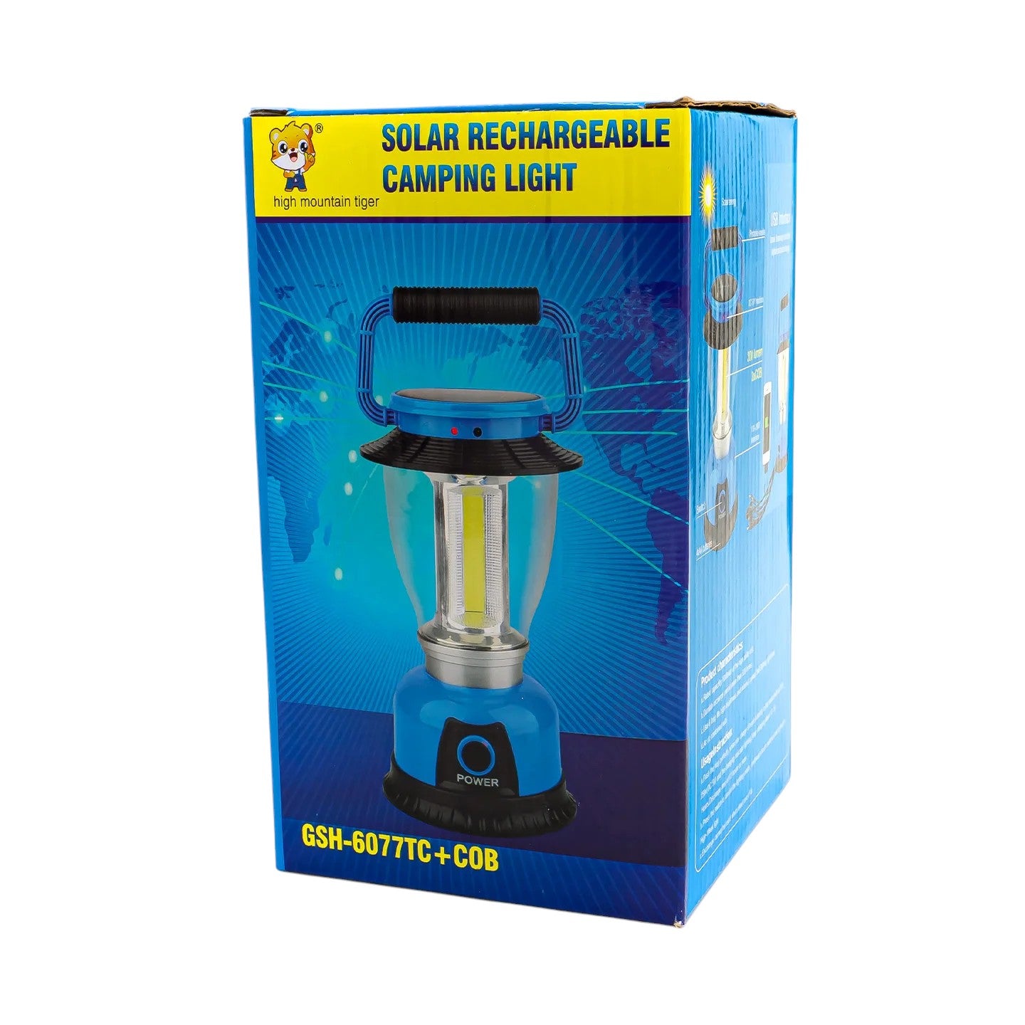 LINTERNA SOLAR PARA CAMPING 6 LED