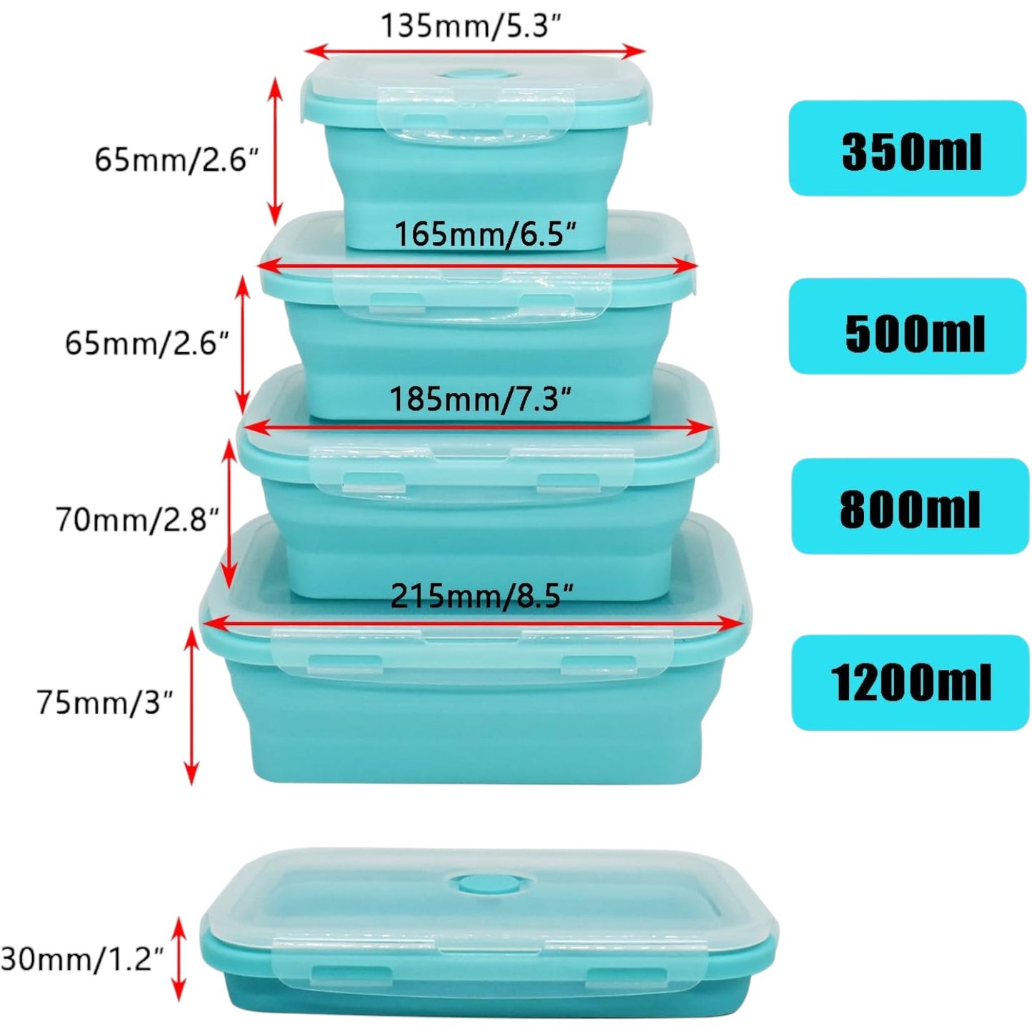 SET DE COCAS PLEGABES X4