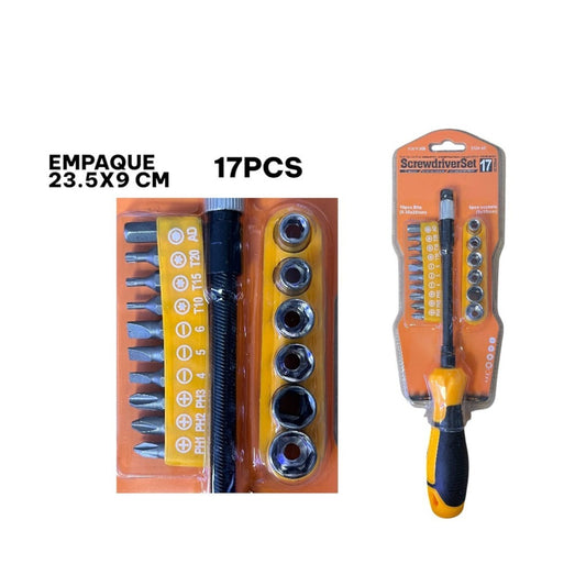 SET HERRAMIENTAS 17PCS