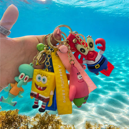 LLAVERO GOMA BOB ESPONJA