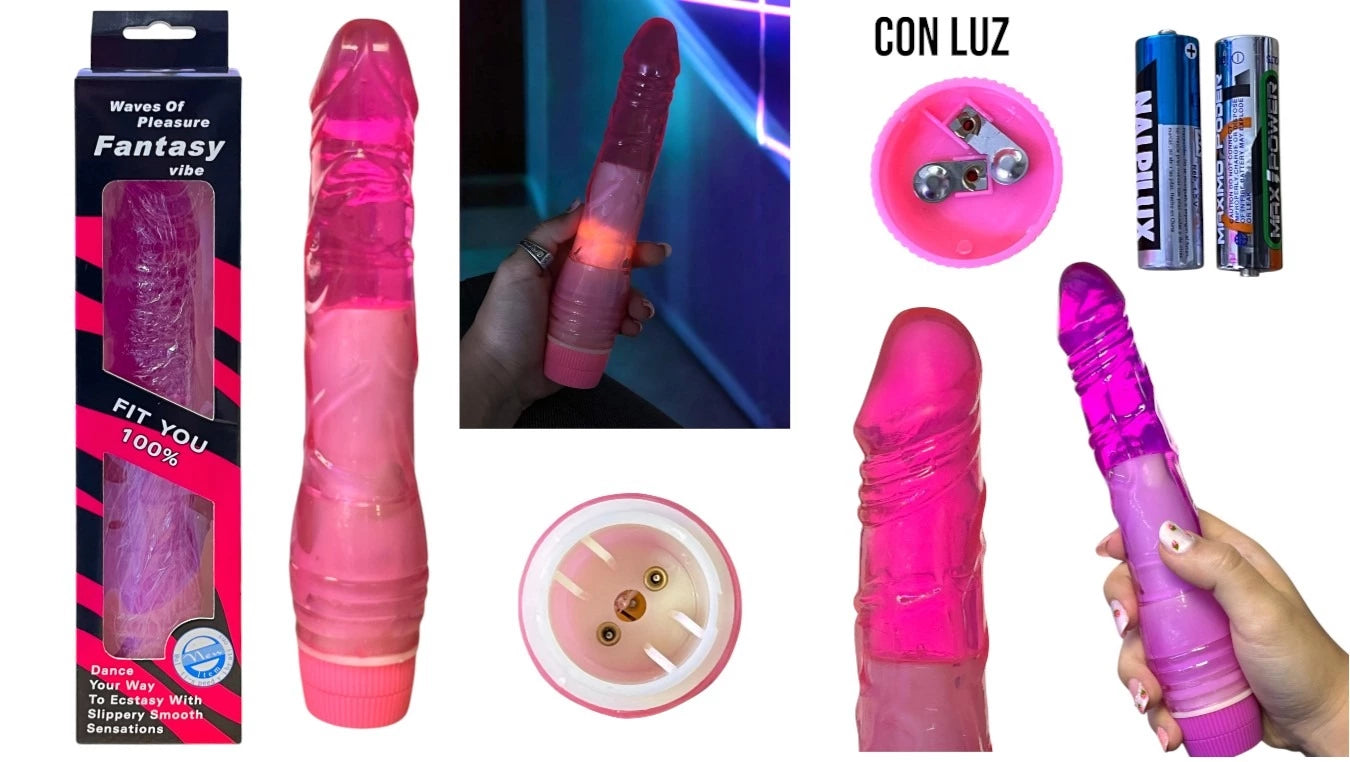 VIBRADOR CON LUZ GRUESO