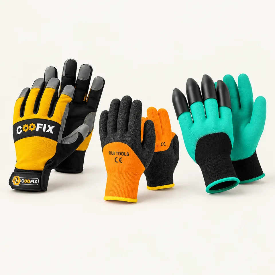 Colección Guantes: productos Aleko sobre fondo claro