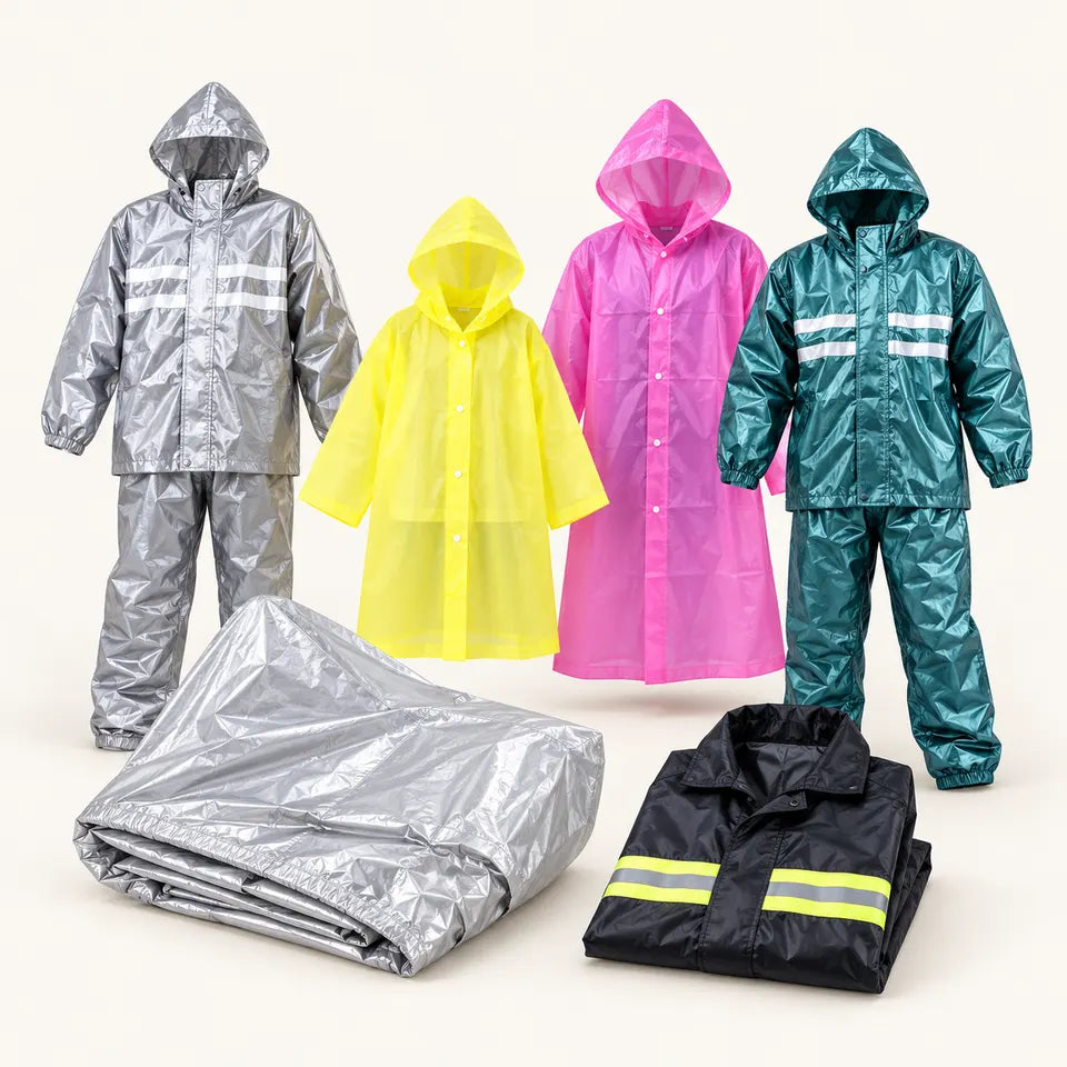 Colección Impermeables y Carpas: productos Aleko sobre fondo claro