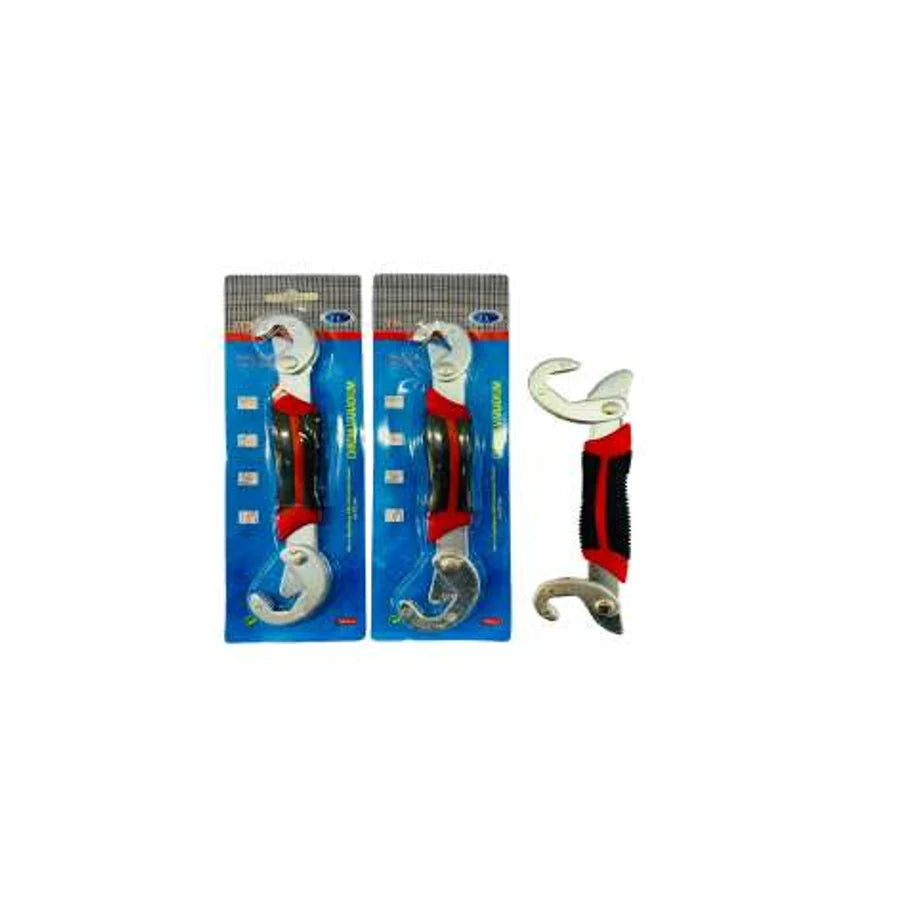 Llave universal ajustable para medidas de 9 a 14 mm, en blíster