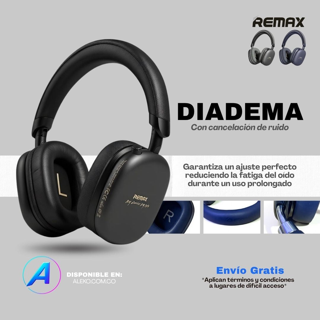 DIADEMA AUDIFONO REMAX RB-65C + ENVÍO GRATIS