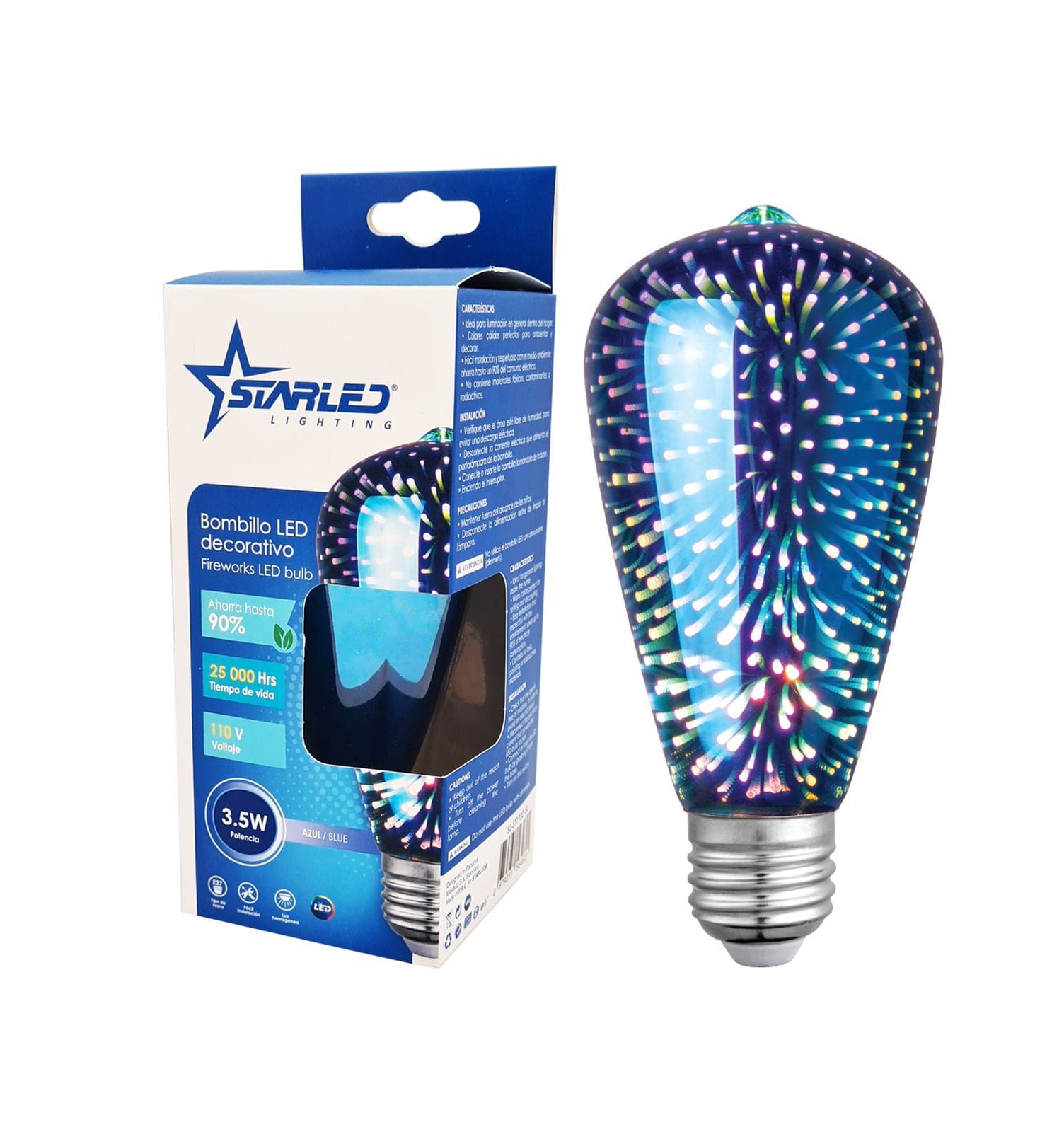 BOMBILLO LED 3D DECORATIVO 3.5W