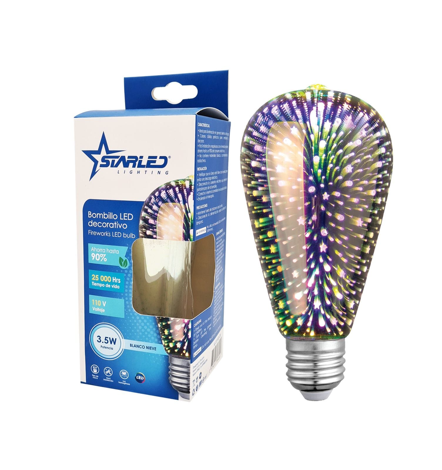 BOMBILLO LED 3D DECORATIVO 3.5W