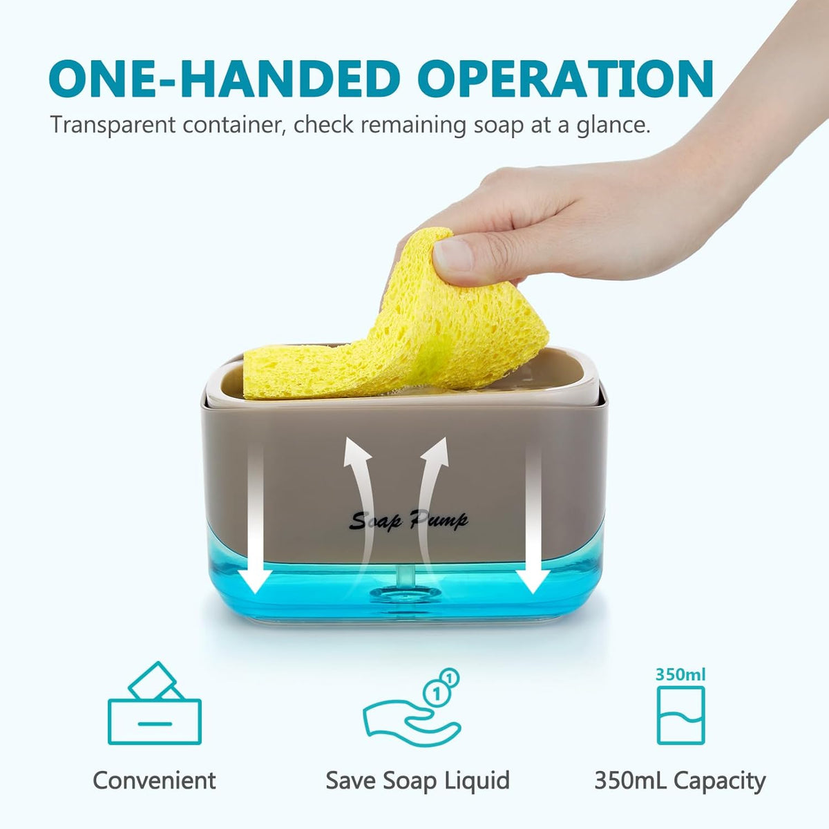 DISPENSADOR JABON+ESPONJA PN-670