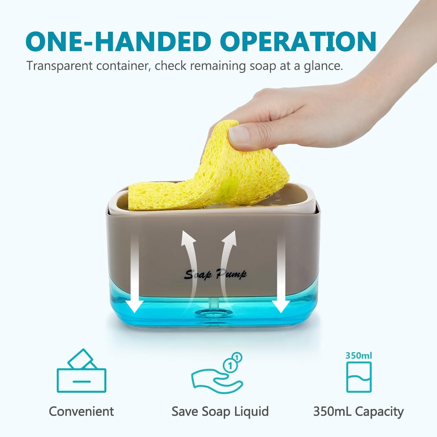 DISPENSADOR JABON+ESPONJA PN-670