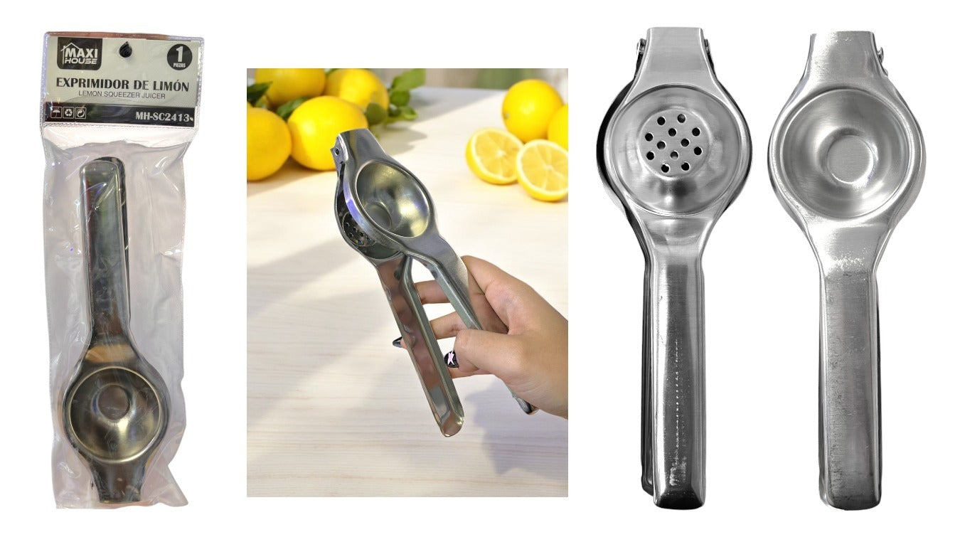 EXPRIMIDOR DE LIMON EN ACERO INOX