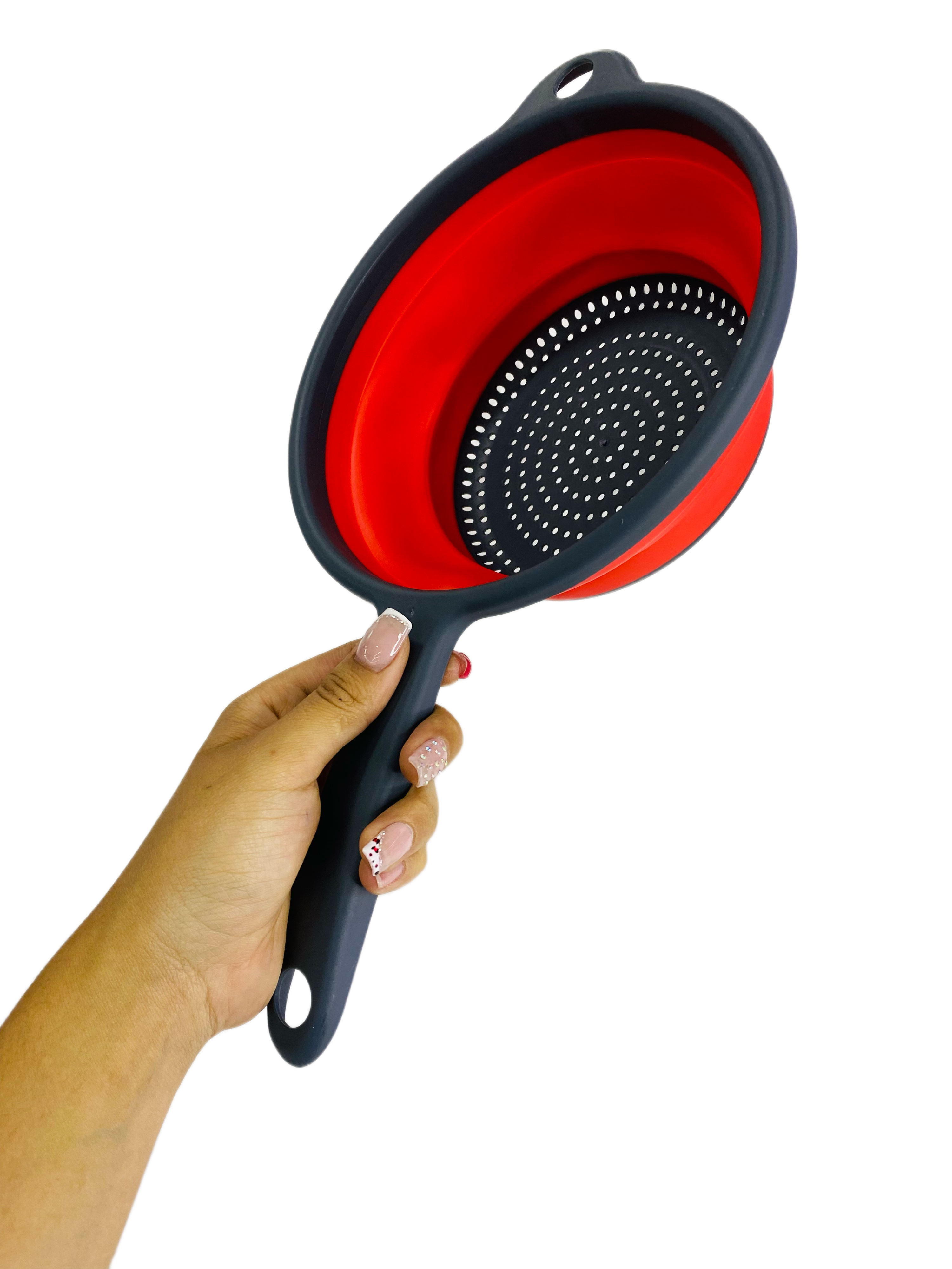 COLADOR DE SILICONA PLEGABLE