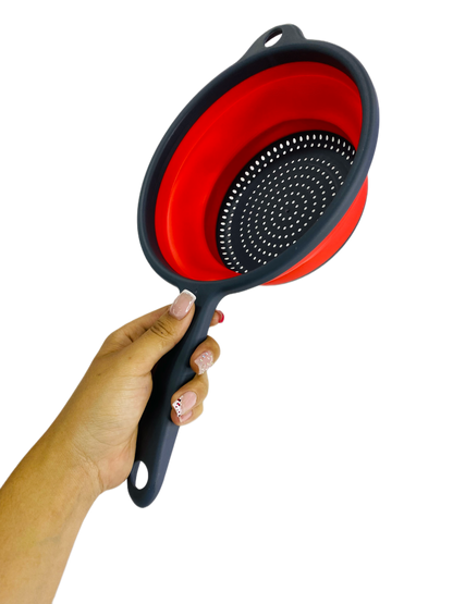 COLADOR DE SILICONA PLEGABLE